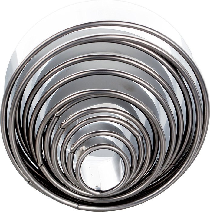 Celebrational Sale 11 Pieces Round Stainless Steel Cookie Cutter Set