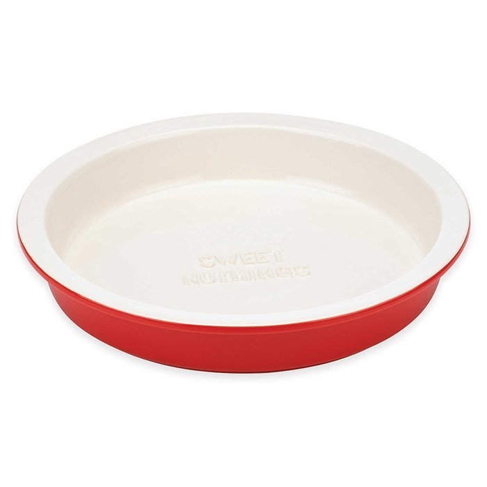 kate spade new york All In Good Taste 9-Inch Round "Sweet Nothings" Pie Dish in Red