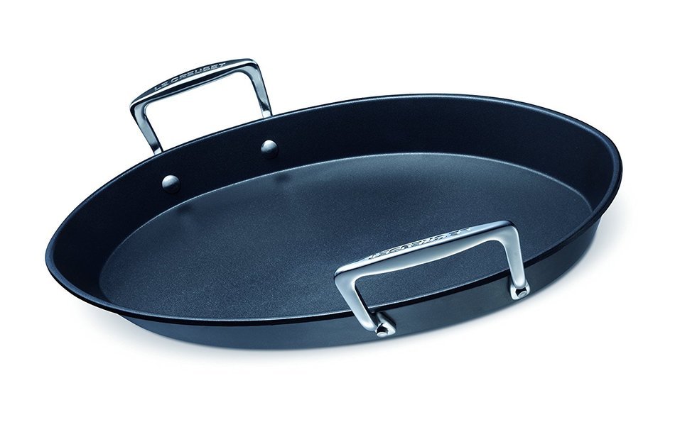 Le Creuset Toughened Non-Stick Aluminum Oval Fish Pan 16" x 10"