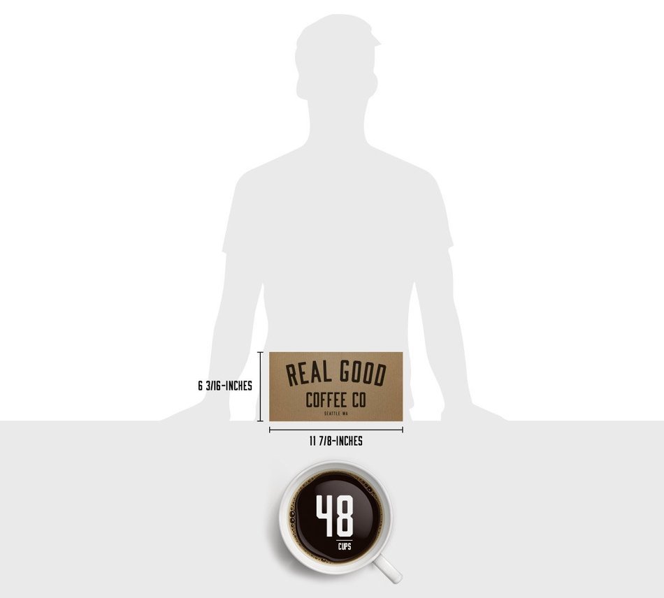 Real Good Coffee Co Recyclable K Cups, Variety Pack, Keurig 2.0 and 1.0 Compatible, 36 Single Serve Coffees N18
