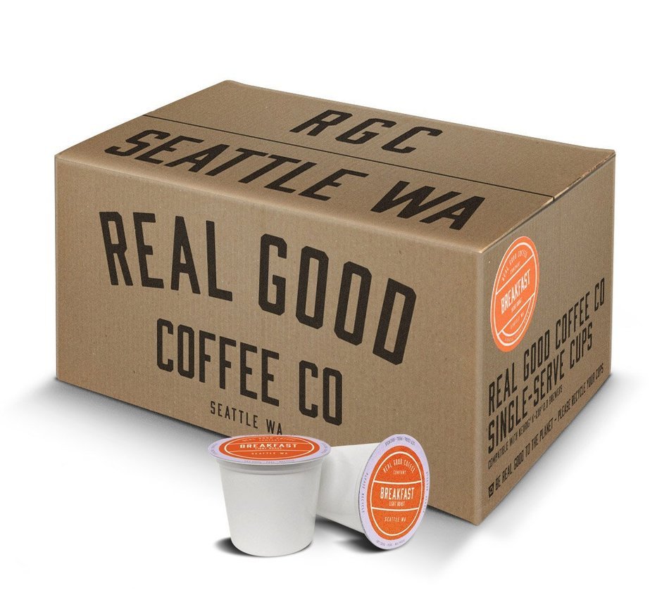 Real Good Coffee Co Recyclable K Cups, Variety Pack, Keurig 2.0 and 1.0 Compatible, 36 Single Serve Coffees N19