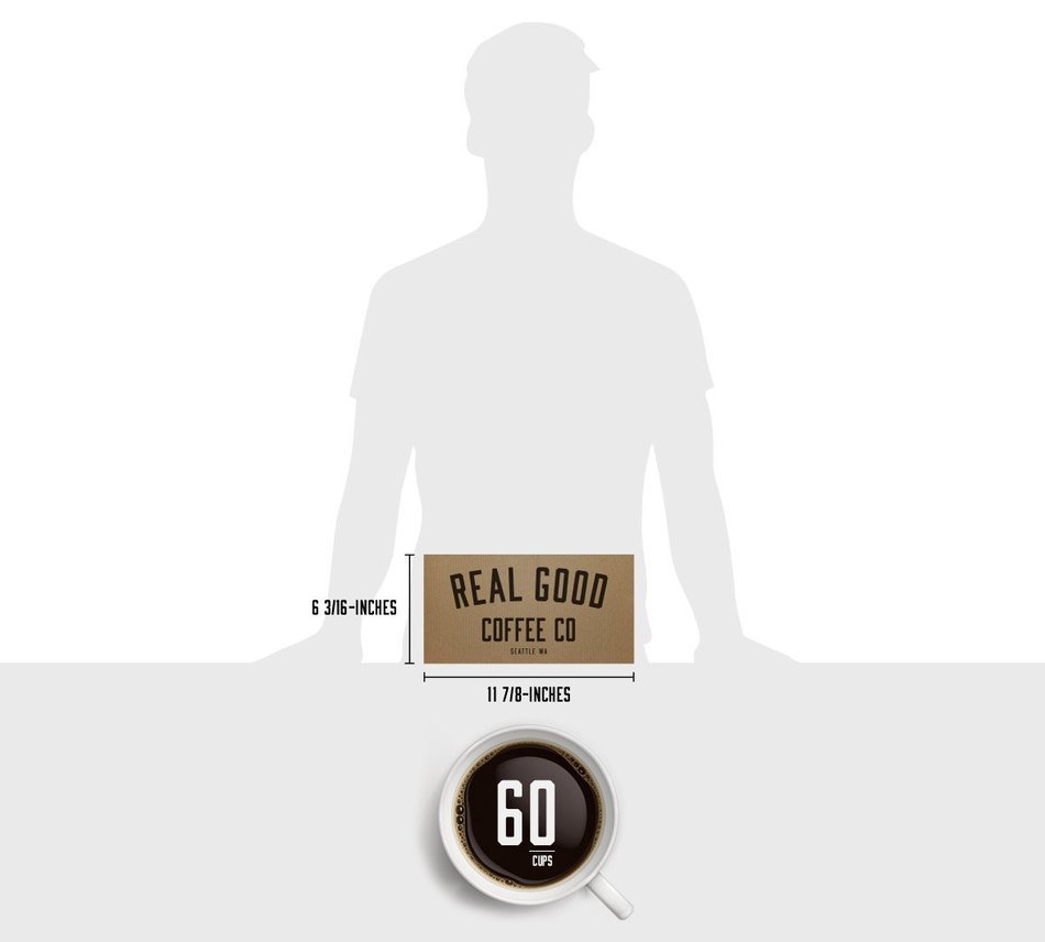 Real Good Coffee Co Recyclable K Cups, Variety Pack, Keurig 2.0 and 1.0 Compatible, 36 Single Serve Coffees N29