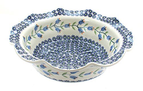 Polish Pottery Tulip Medium Scallop Bowl