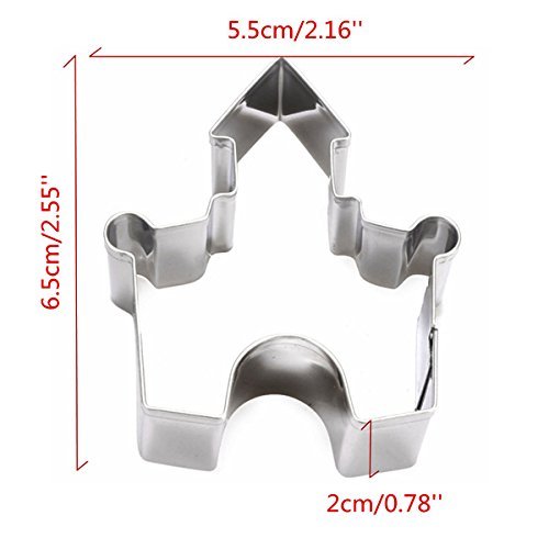 DIY Stainless Steel Castle Cake Cookie Cutter Baking Biscuit Fondant Cake Mold Tool N6