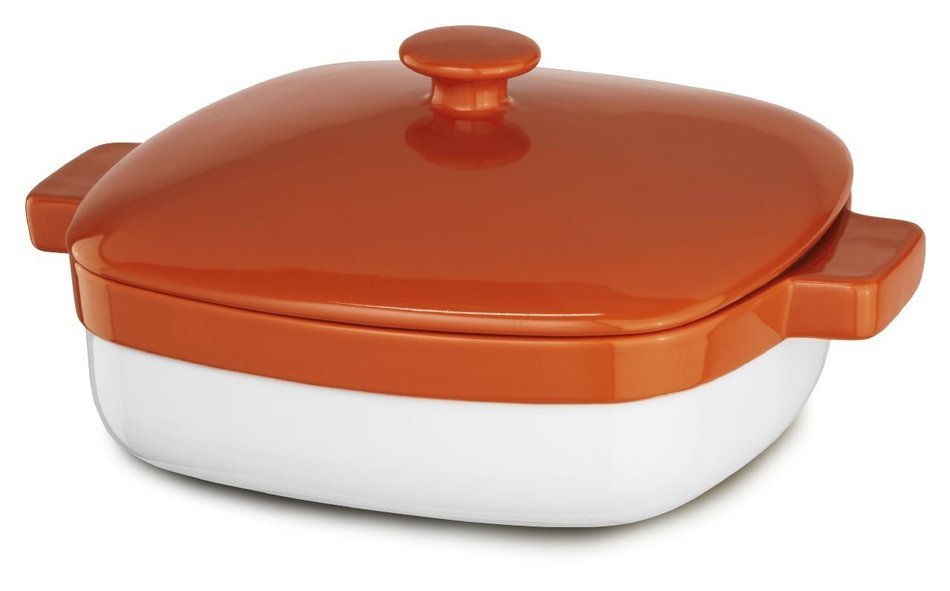 KitchenAid KBLR42CRER Streamline Ceramic 4.2-Quart Casserole Bakeware - Empire Red N5