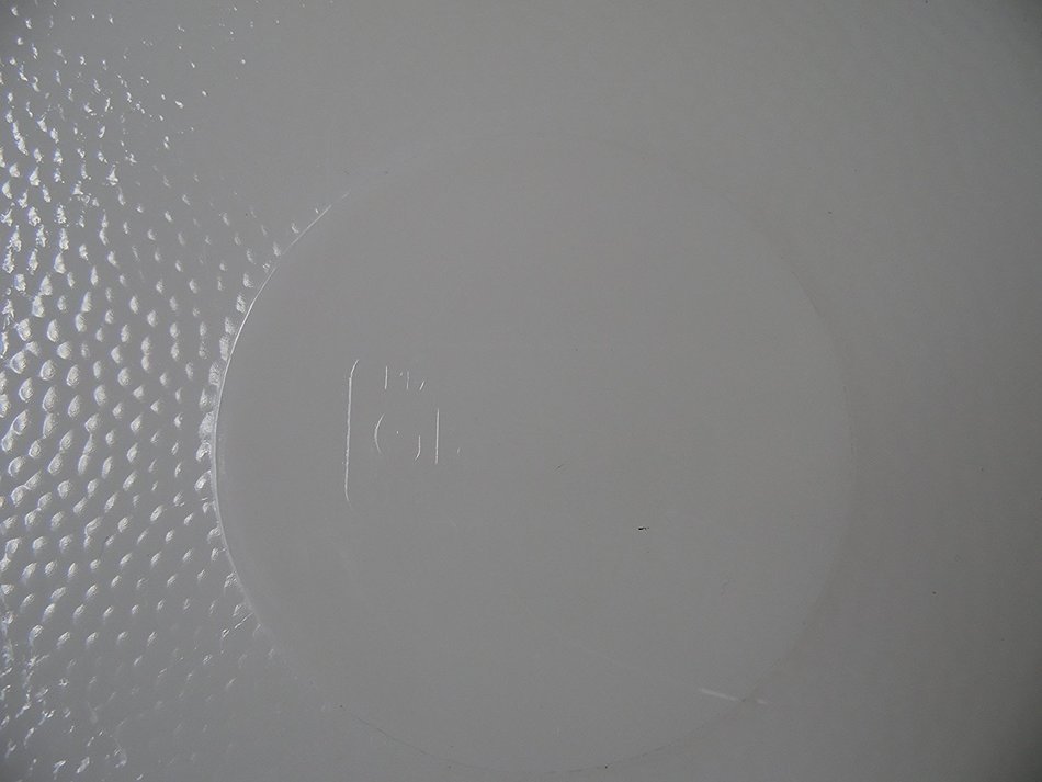 Glasbake 263 Yellow Daisy 2 1/2 Quart Milkwhite Oblong Casserole Ovenware Glass Dish N6