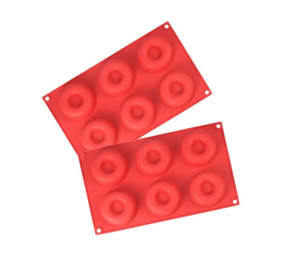 Artestia 6-round Nonstick Silicone Baking Mold for Biscuit, Muffin, Tart, Cake, Pie, Quiche, Pastry, Pudding,...