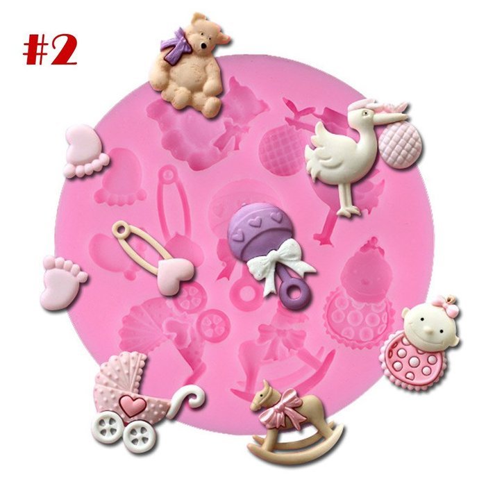 BUYITNOW DIY Mould Fondant Chocolate Silicone Kitchen Baking Cake Decoration Tool N6