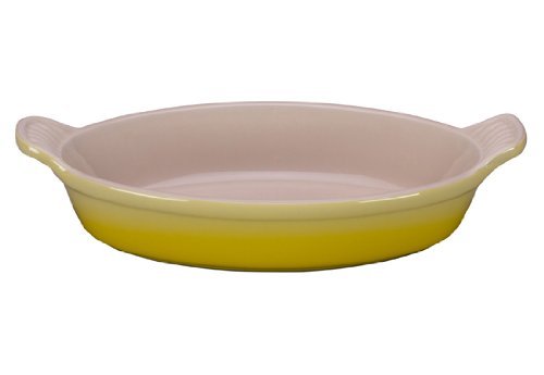 Le Creuset Heritage Stoneware 1-Quart Oval Au Gratin Dish, Soleil