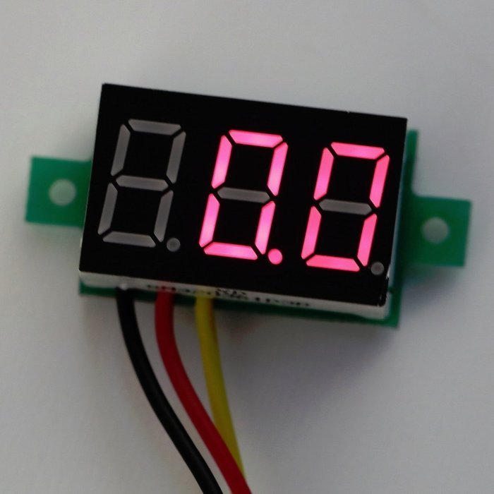 Puraid(TM) Car DC0-100V three-wire Reverse polarity for protection for DC digital voltmeter Whoelsale