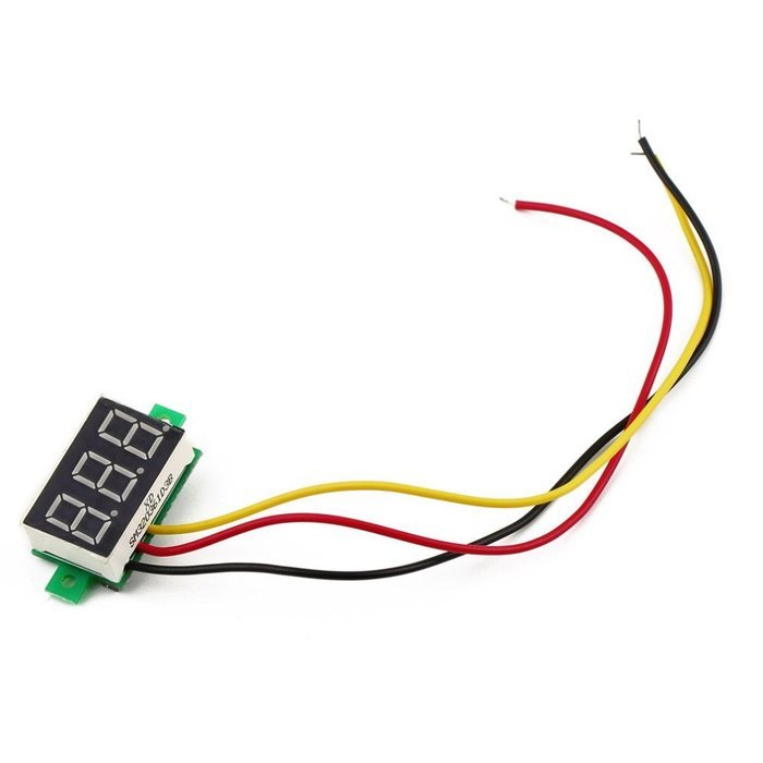 Puraid(TM) Car DC0-100V three-wire Reverse polarity for protection for DC digital voltmeter Whoelsale N4