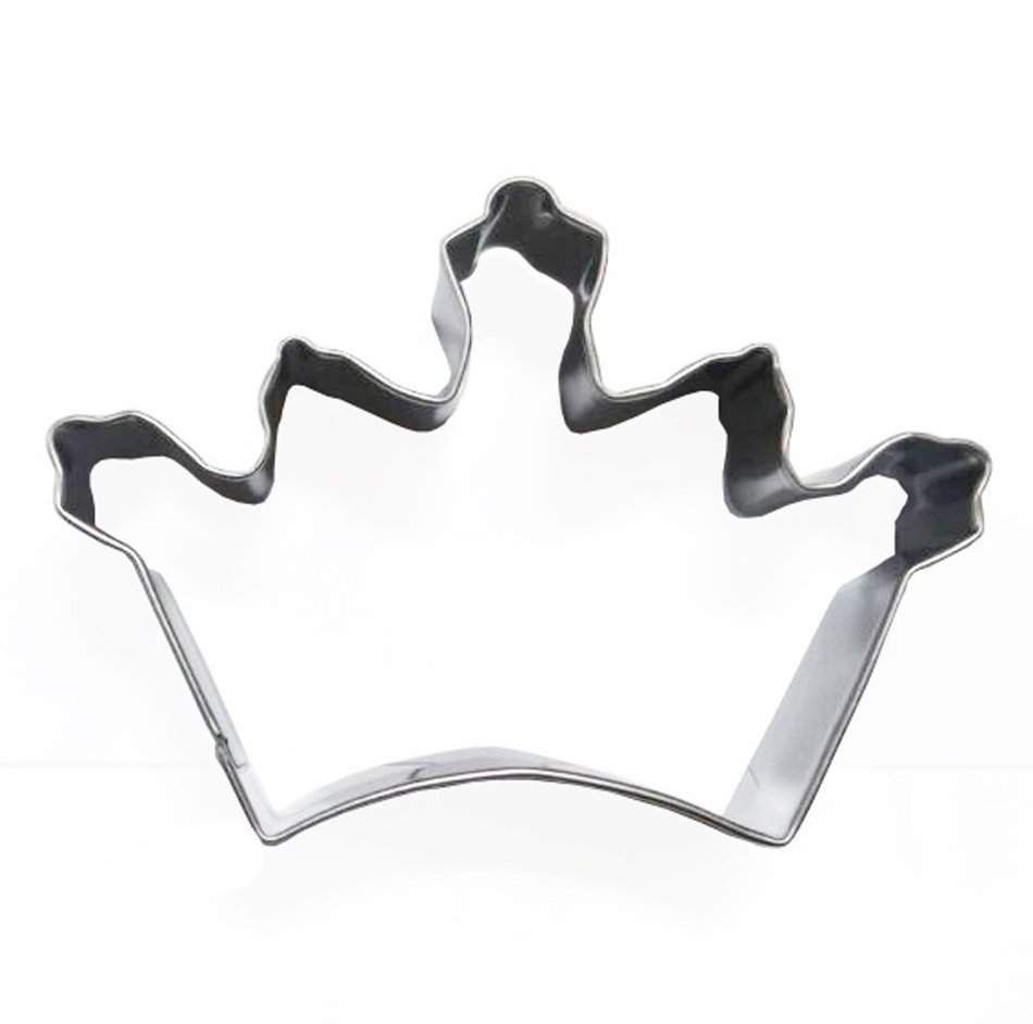 Wocuz 4 Crown King Queen Prince Princess Shapes Stainless Steel Cookie Cutter Fondant Cutter N4