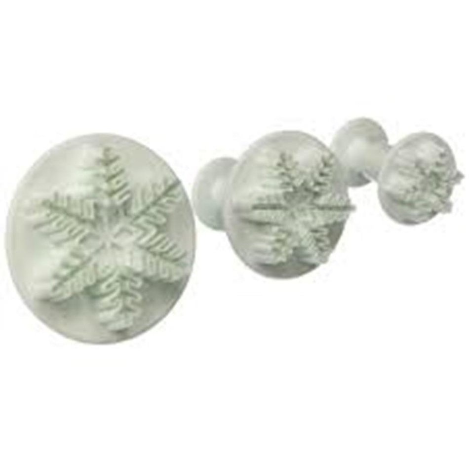 Cake & Cookie Cutters 3Pcs Snowflake Biscuit Cake Decorating Mold N3