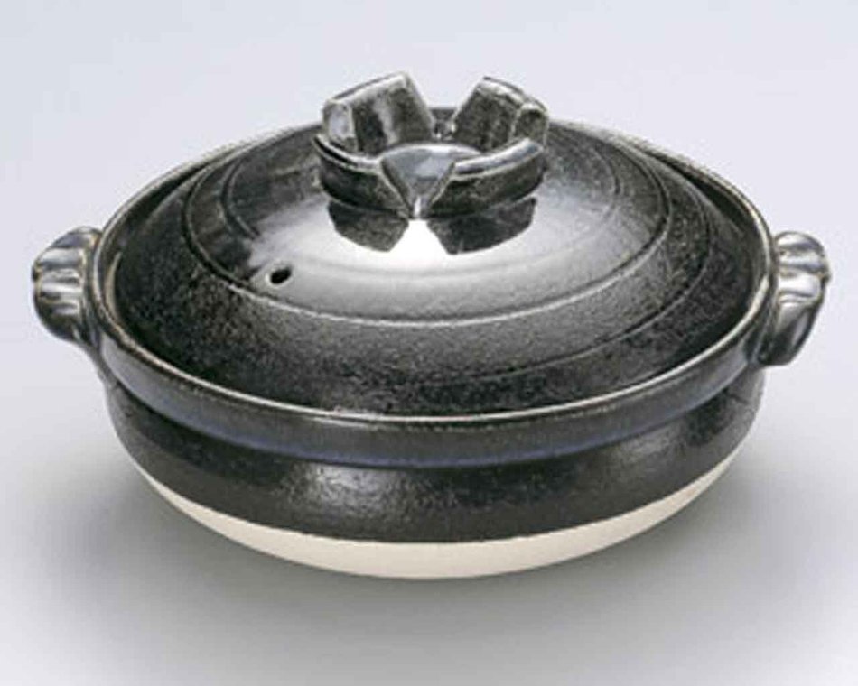 Ruri for 3-4 persons 9.8inch Donabe Japanese Hot pot Green Ceramic Made in Japan