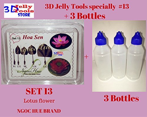 3D Jelly Tools specially -Type 13 - Lotus flower and 3 Bottle