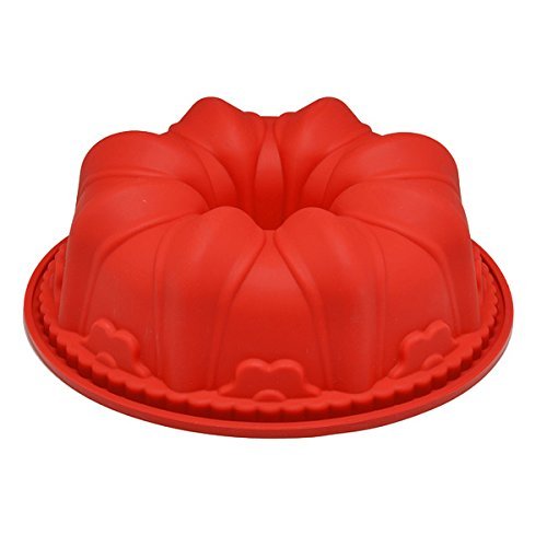 Silicone Cake/ Gelatin Bundt Pan, Oven Safe To: 400-degrees Fahrenheit