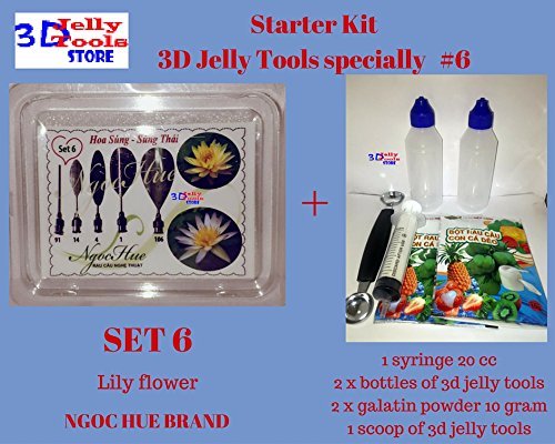 Starter Kit 3D Jelly Tools specially Type 6 - Lily flower