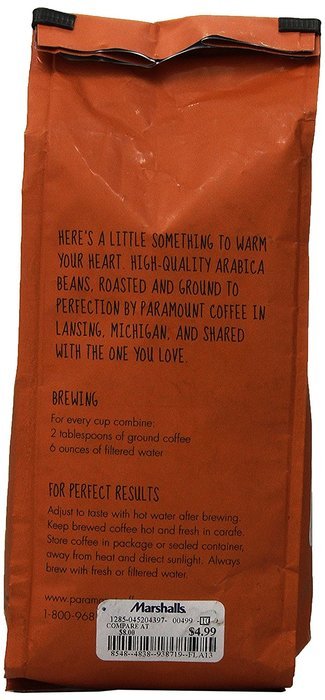 Paramount Coffee Flavored Sweetie Pie, Pumpkin Pie, Ground, 12 Ounce N2