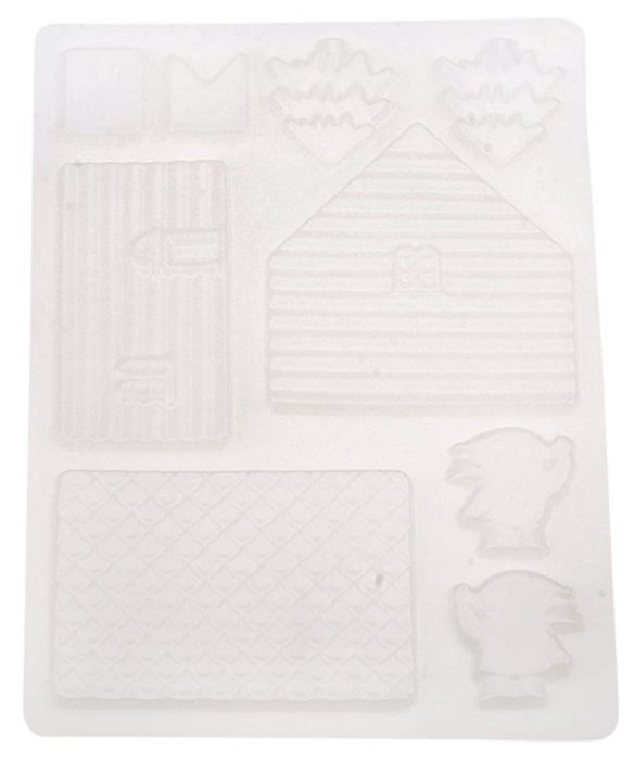 Beauty Clubs 3D House Door DIY Silicone Fondant Mould Cake Decoration Chocolate Cutter Mold