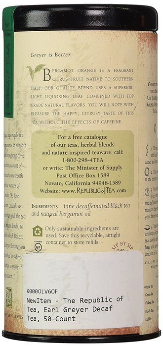 The Republic Of Tea Ginger Peach Black Tea, 50 Tea Bags, Premium Ingredients, Gourmet Longevity Tea N20