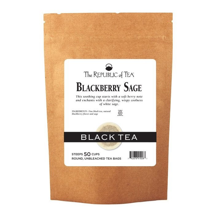 The Republic Of Tea Ginger Peach Black Tea, 50 Tea Bags, Premium Ingredients, Gourmet Longevity Tea N28