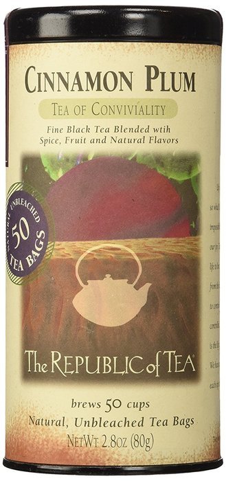 The Republic Of Tea Ginger Peach Black Tea, 50 Tea Bags, Premium Ingredients, Gourmet Longevity Tea N35