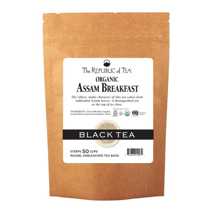 The Republic Of Tea Ginger Peach Black Tea, 50 Tea Bags, Premium Ingredients, Gourmet Longevity Tea N49
