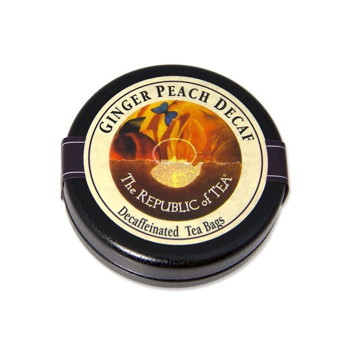 The Republic Of Tea Ginger Peach Black Tea, 50 Tea Bags, Premium Ingredients, Gourmet Longevity Tea N52