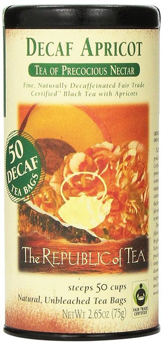 The Republic Of Tea Ginger Peach Black Tea, 50 Tea Bags, Premium Ingredients, Gourmet Longevity Tea N74