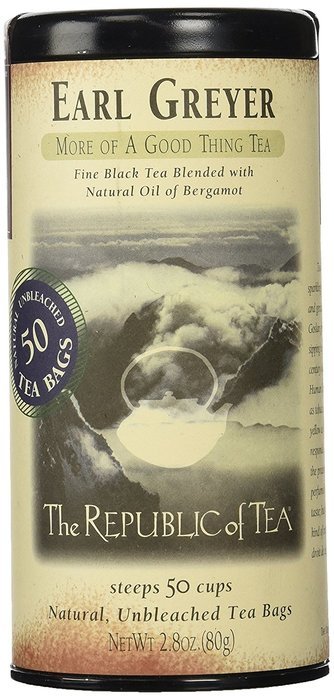The Republic Of Tea Ginger Peach Black Tea, 50 Tea Bags, Premium Ingredients, Gourmet Longevity Tea N77