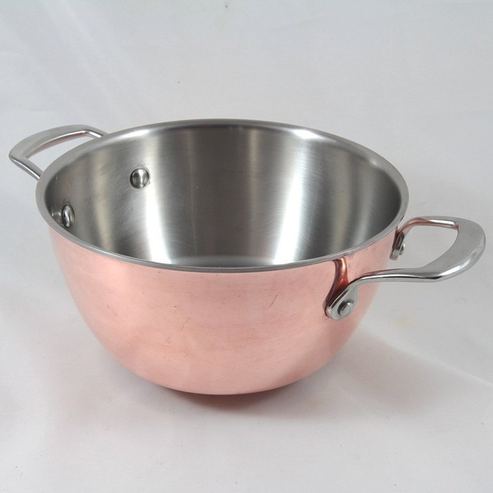 IL Mulino New York, 20 cm x 10 cm, Copper and Stainless Steel Casserole, No Lid
