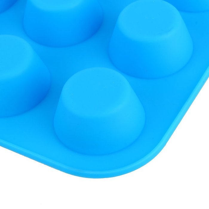 12 Silicone Mold Muffin Pudding Mould Bakeware Round Cup Cake Pan Baking Tray N3