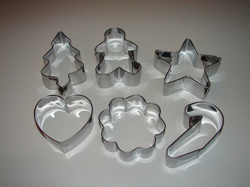 Gourmet Club 6 unique Cookie Cutter Shapes N2