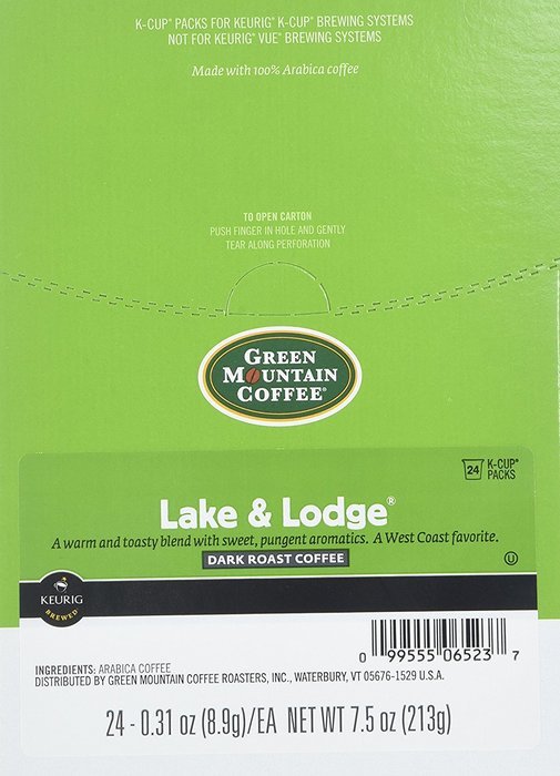 Green Mountain Coffee Lake & Lodge, 24-Count K-Cups For Keurig Brewers (Pack of 2) N7