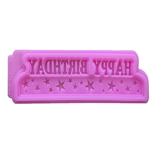 Joinor Happy Birthday Cake Decorations Silicone Fondant Mold Candy Making Kit Chocolate Mold N2