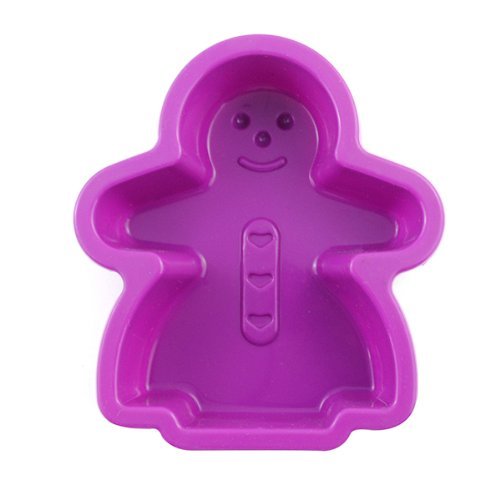 2win2buy Mini Biscuit Man Food Grade Soft Silicone Cookie Muffin Candy Baking Mold&8-Cavity Silicone Donuts Baking... N2