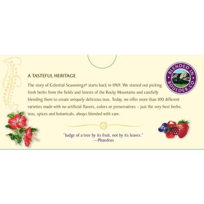 Celestial Seasonings Wild Berry Zinger Herbal Tea, 20 Count (Pack of 6) N2