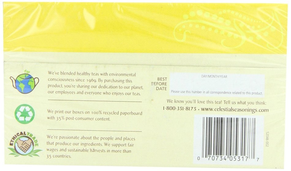 Celestial Seasonings Wild Berry Zinger Herbal Tea, 20 Count (Pack of 6) N28