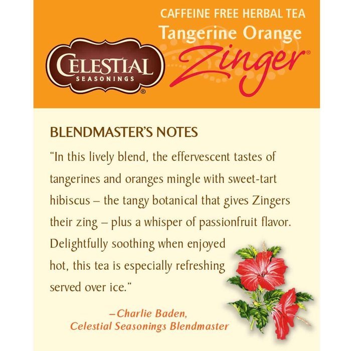 Celestial Seasonings Wild Berry Zinger Herbal Tea, 20 Count (Pack of 6