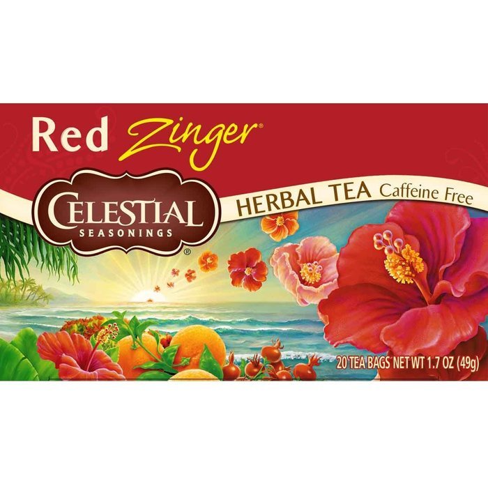 Celestial Seasonings Wild Berry Zinger Herbal Tea, 20 Count (Pack of 6) N45