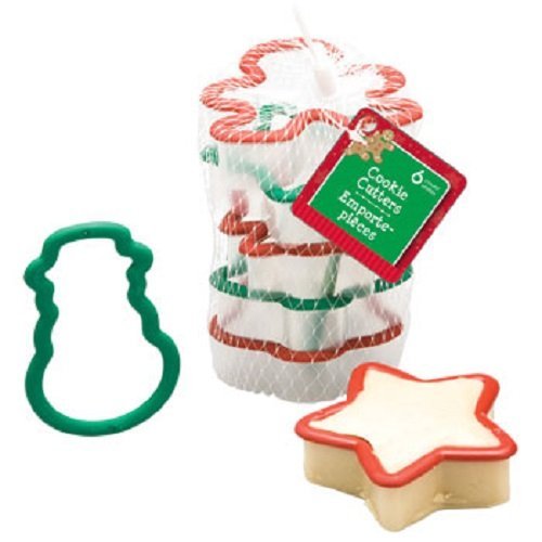 Christmas Shapes Plastic Cookie Cutters, 6-pc. Sets