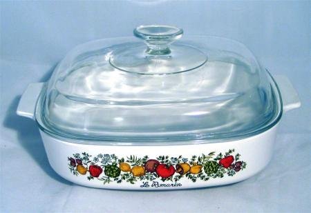 Spice of Life Vintage Corningware Square Casserole Dish 10 inch with lid N2