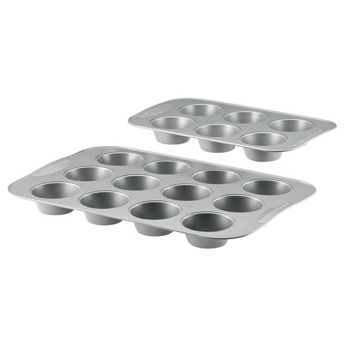 SilverStone Simply Baking Muffin Pans, Set of 2