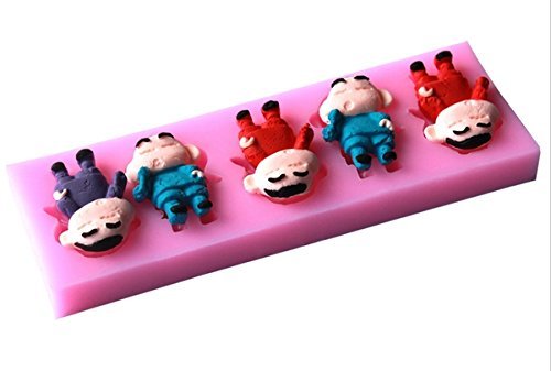 1pcs 3d Famous Carton Boy Shape Silicone Lace Mold Cake Tools, Fondant Bakeware Decorating, Candy, Cookie, Jelly...