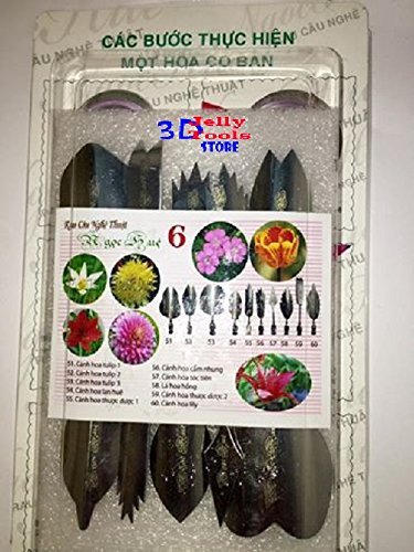 3D Jelly Tools Starter Kit - Type 6 - 3D Gelatin Art Tools - 10 pcs/set N2
