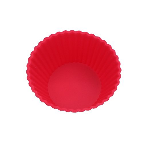 AYAMAYA 10 Pack Round Silicone Cake Muffin Chocolate Cupcake Liner Baking Cup Mold N2