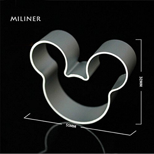 3Pcs/Lovely Cartoon Mickey Mouse Shape Metal Cookie Cutters DIY Baking Tools Fruit Fondant Mold Decorating Biscuit...