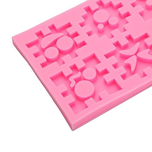 "dipshop Blocks Expression Silicone Cookie Mold Fondant Cake Mould" shopping N3