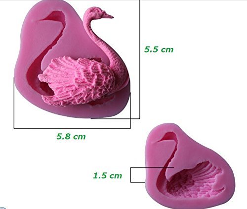 HSE DIY Silicone mold cooking tools 3D animal bird cygnus styling mold cake tools fondant cake decorating tools...