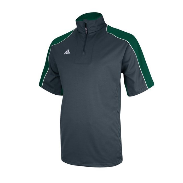 Adidas Mens Climaproof Game Day Short Sleeve Hot Jacket Large Lead/Lead N2